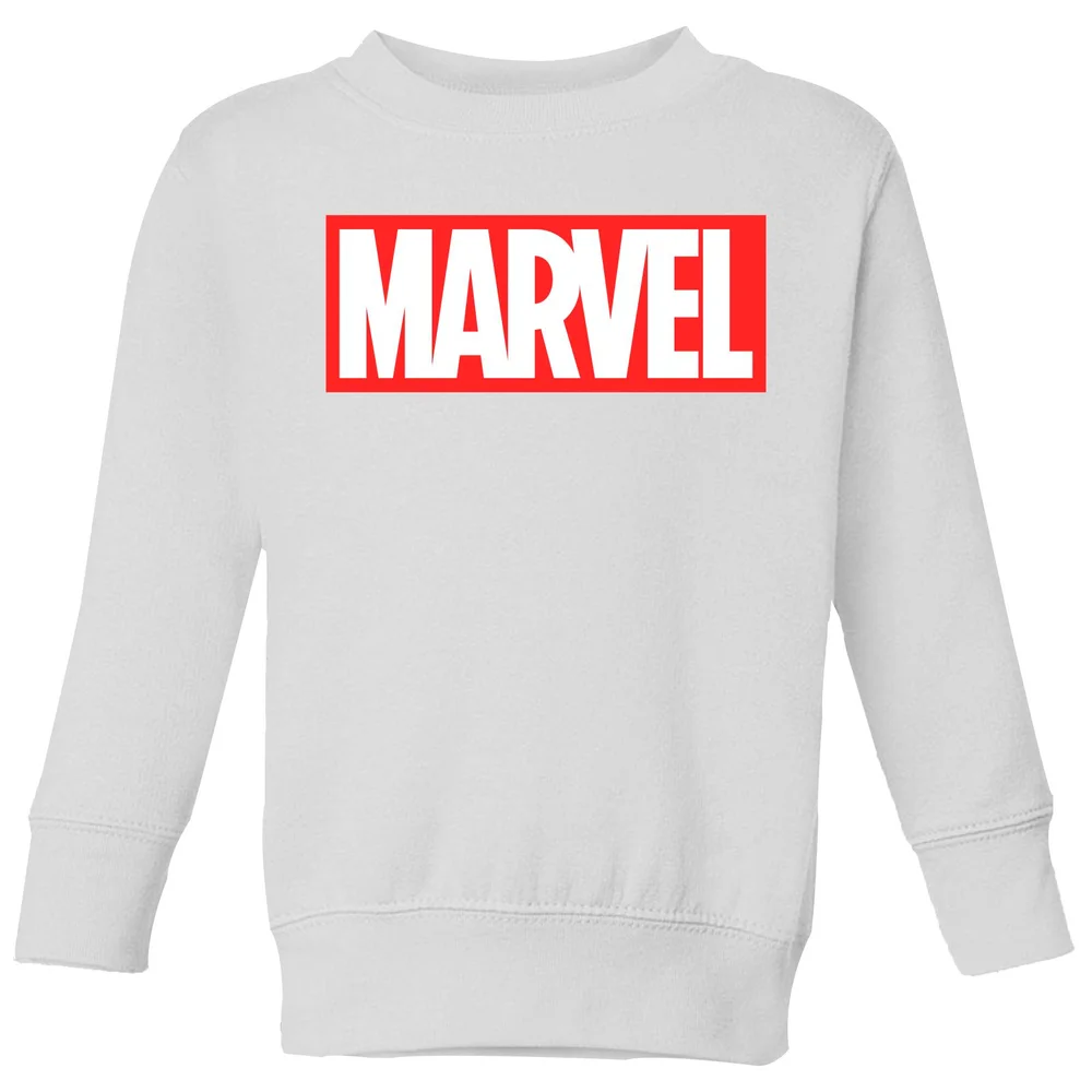 Marvel Logo Kids' Sweatshirt - White - 3-4 Years Image 1