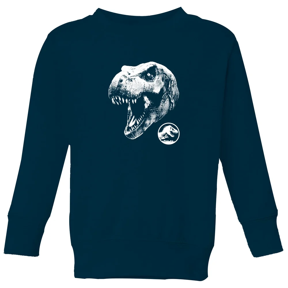 Jurassic Park T Rex Kids' Sweatshirt - Navy - 3-4 Years Image 1