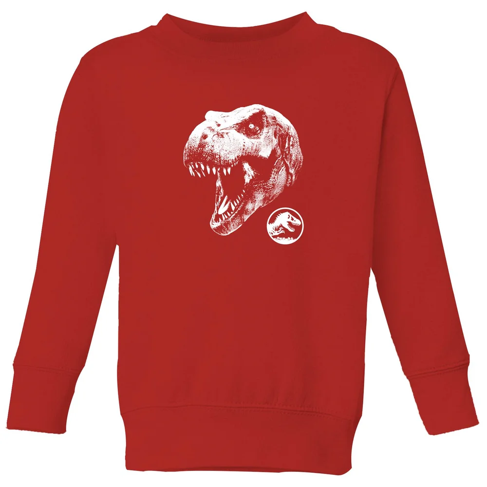 Jurassic Park T Rex Kids' Sweatshirt - Red - 3-4 Years Image 1