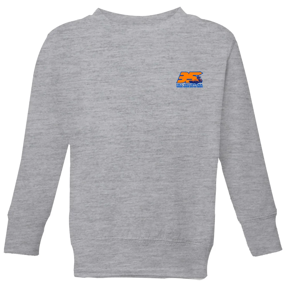 Back To The Future 35 Hill Valley Front Kids' Sweatshirt - Grey - 3-4 Years Image 1