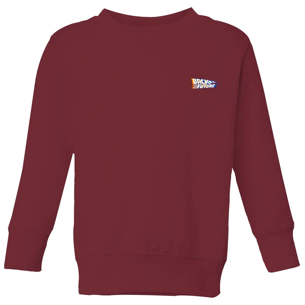 Back To The Future Kids' Sweatshirt - Burgundy - 9-10 Years - Burgundy Image 1