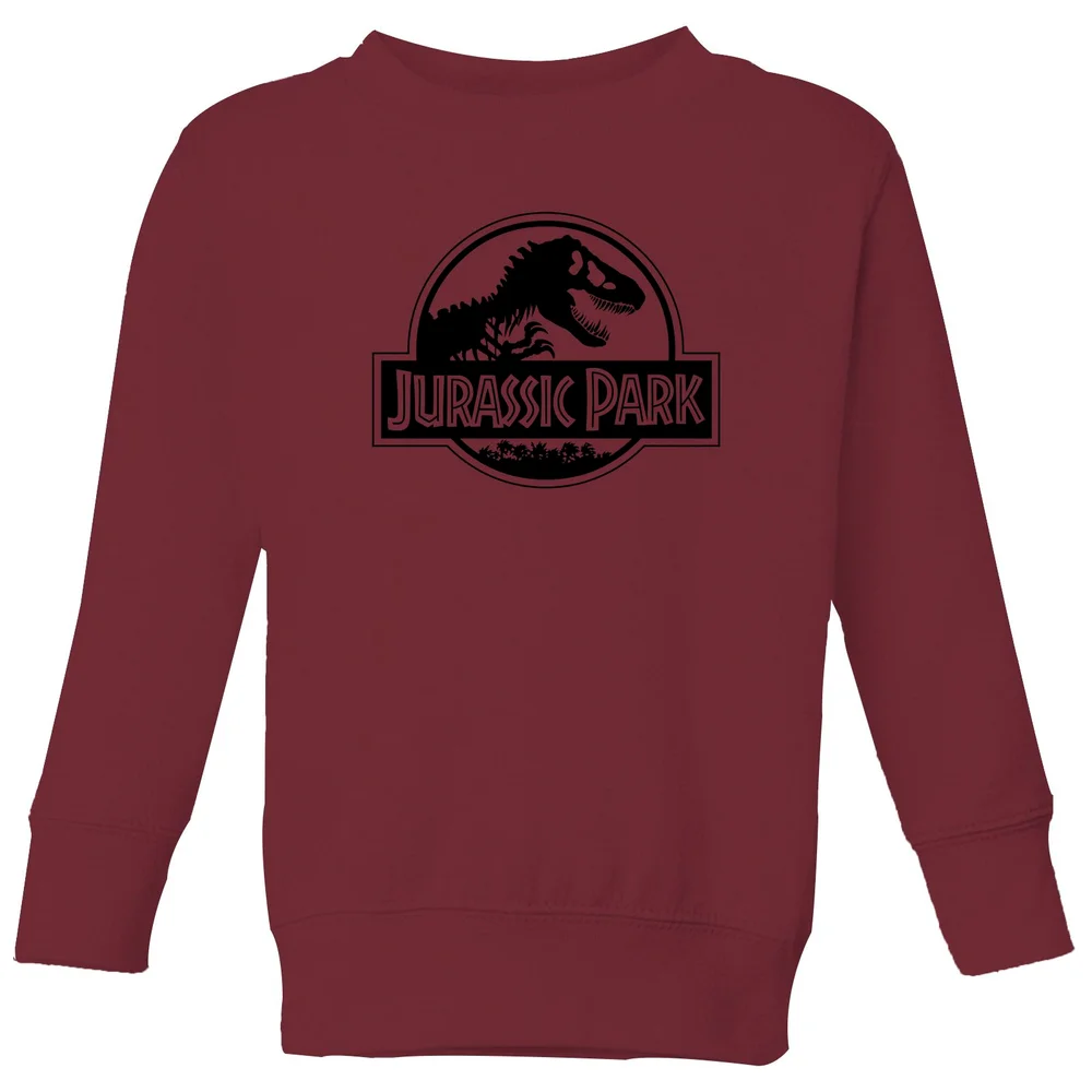 Jurassic Park Logo Kids' Sweatshirt - Burgundy - 3-4 Years Image 1