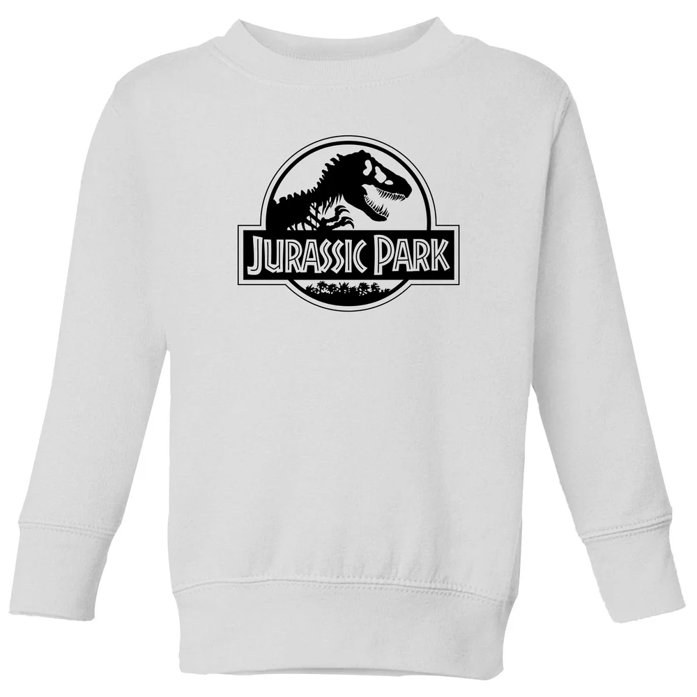 Jurassic Park Logo Kids' Sweatshirt - White - 5-6 Years Image 1