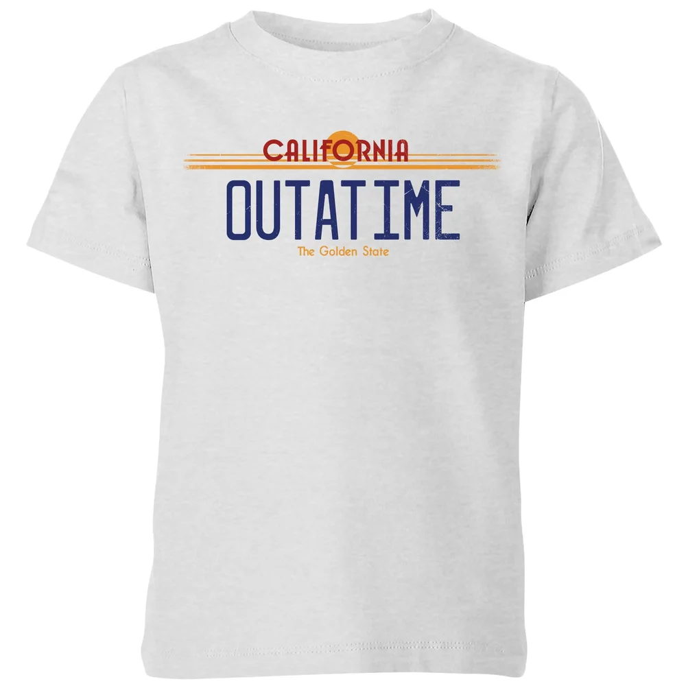 Back To The Future Outatime Plate Kids' T-Shirt - Grey - 3-4 Years Image 1
