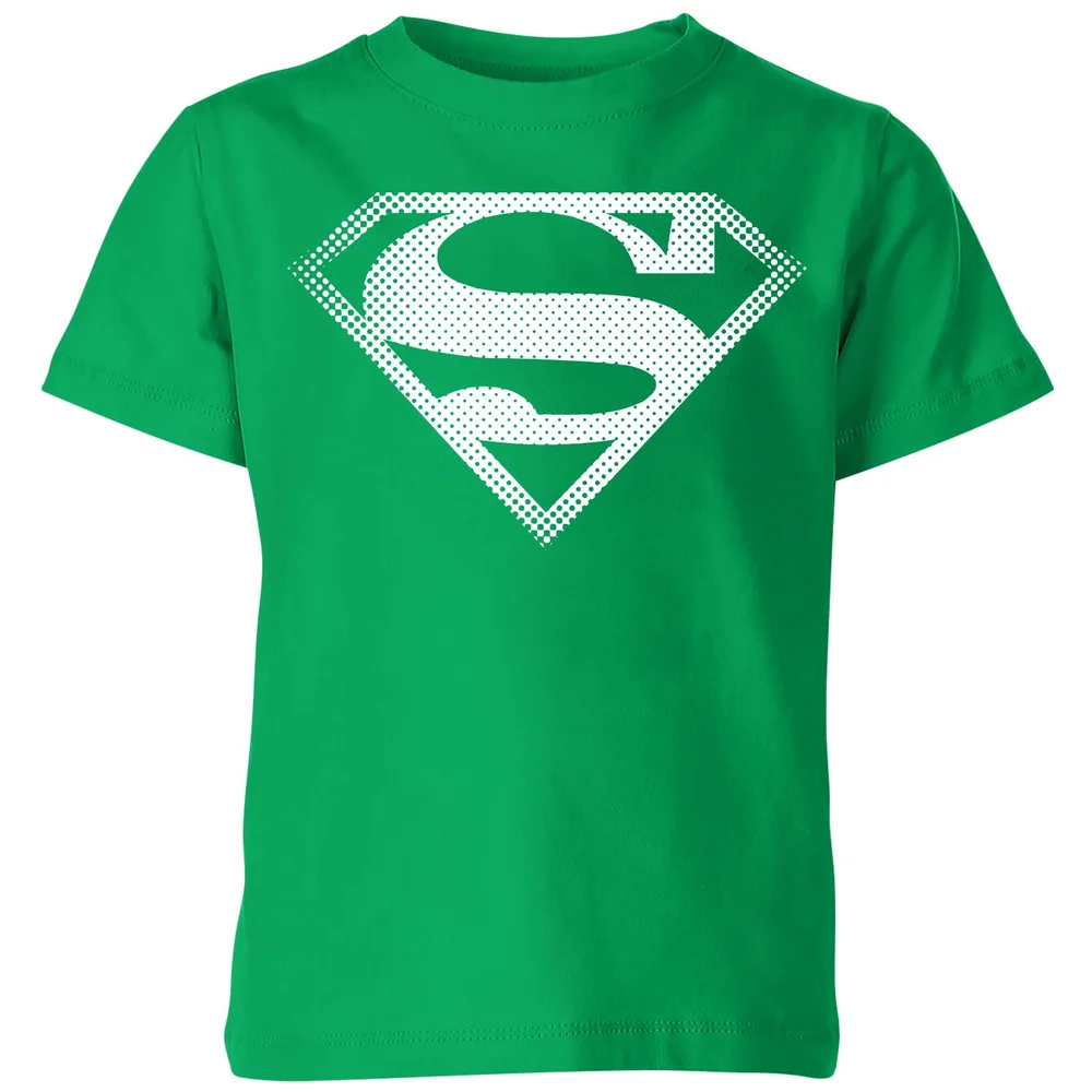 Superman Spot Logo Kids' T-Shirt - Green - 3-4 Years Image 1