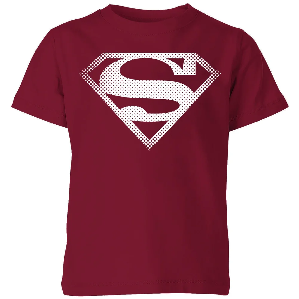 Superman Spot Logo Kids' T-Shirt - Burgundy - 3-4 Years Image 1