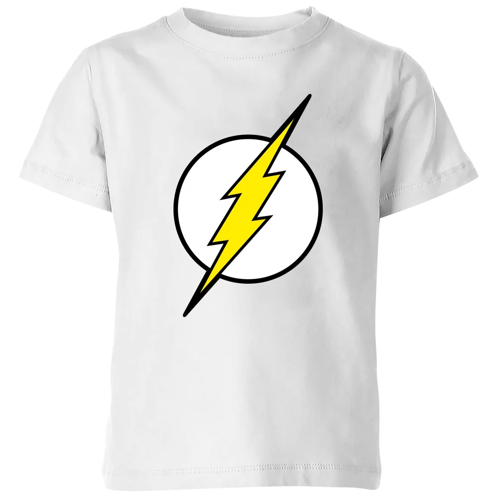 Justice League Flash Logo Kids' T-Shirt - White - 3-4 Years Image 1