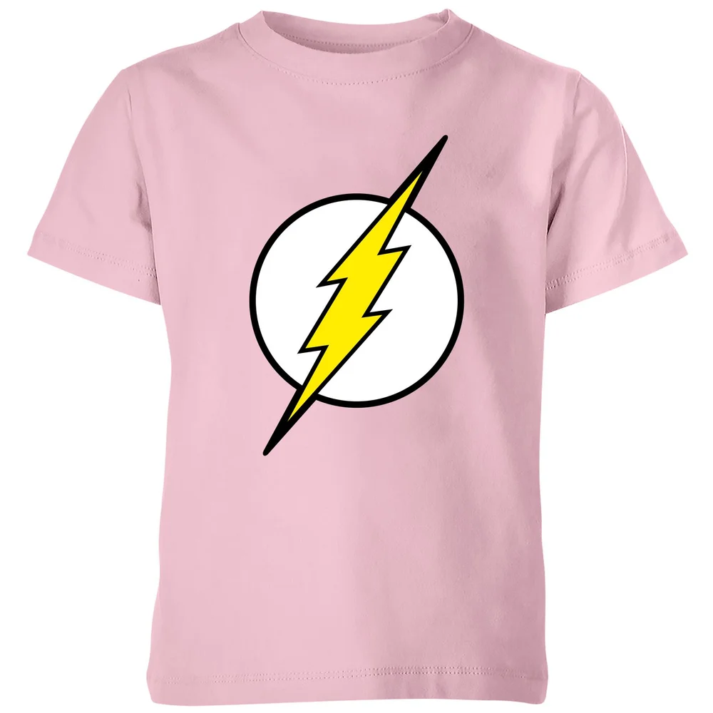 Justice League Flash Logo Kids' T-Shirt - Baby Pink - 3-4 Years Image 1