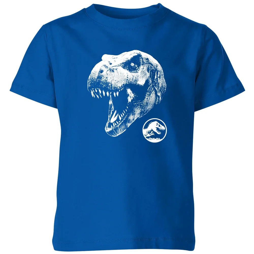 Jurassic Park T Rex Kids' T-Shirt - Blue - 3-4 Years Image 1