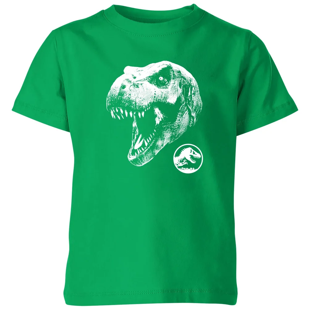 Jurassic Park T Rex Kids' T-Shirt - Green - 3-4 Years Image 1