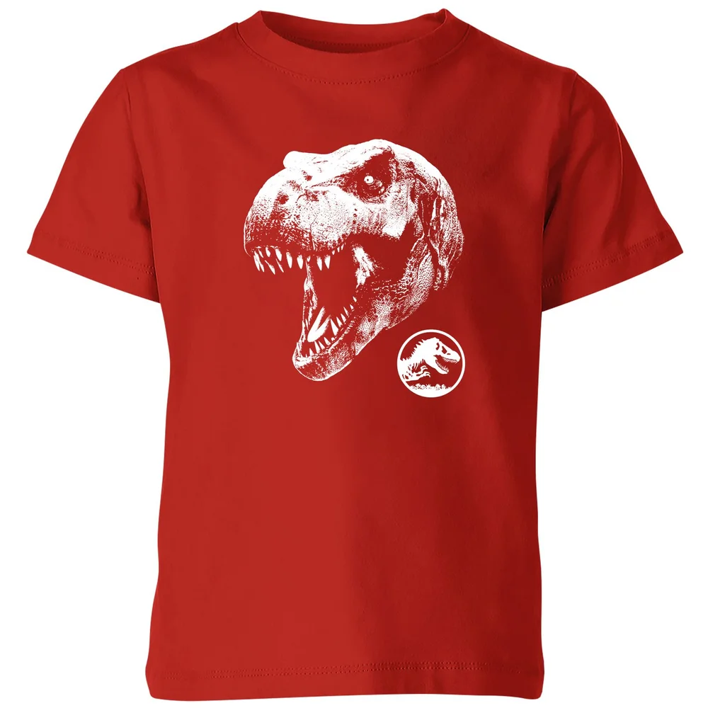 Jurassic Park T Rex Kids' T-Shirt - Red - 3-4 Years Image 1