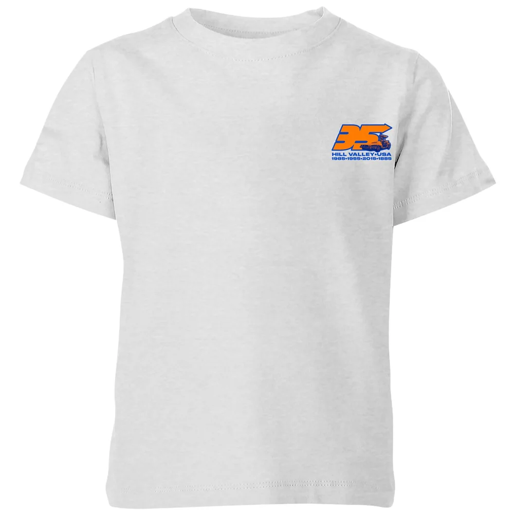 Back To The Future 35 Hill Valley Front Kids' T-Shirt - Grey - 3-4 Years Image 1