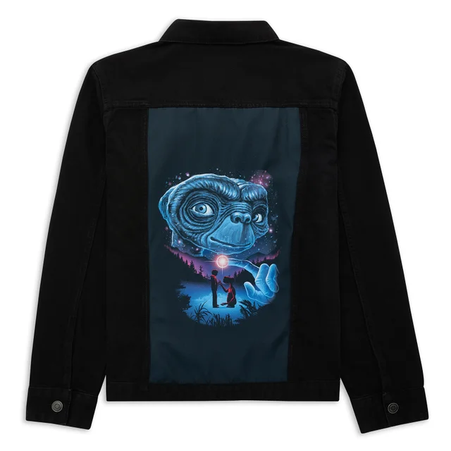 E.T. The Extra-Terrestrial X Ghoulish Denim Jacket - Black