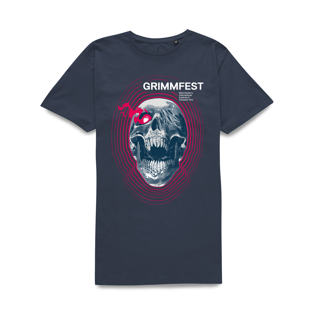 Grimmfest 2022 Skull Unisex T-Shirt - Navy - S Image 1