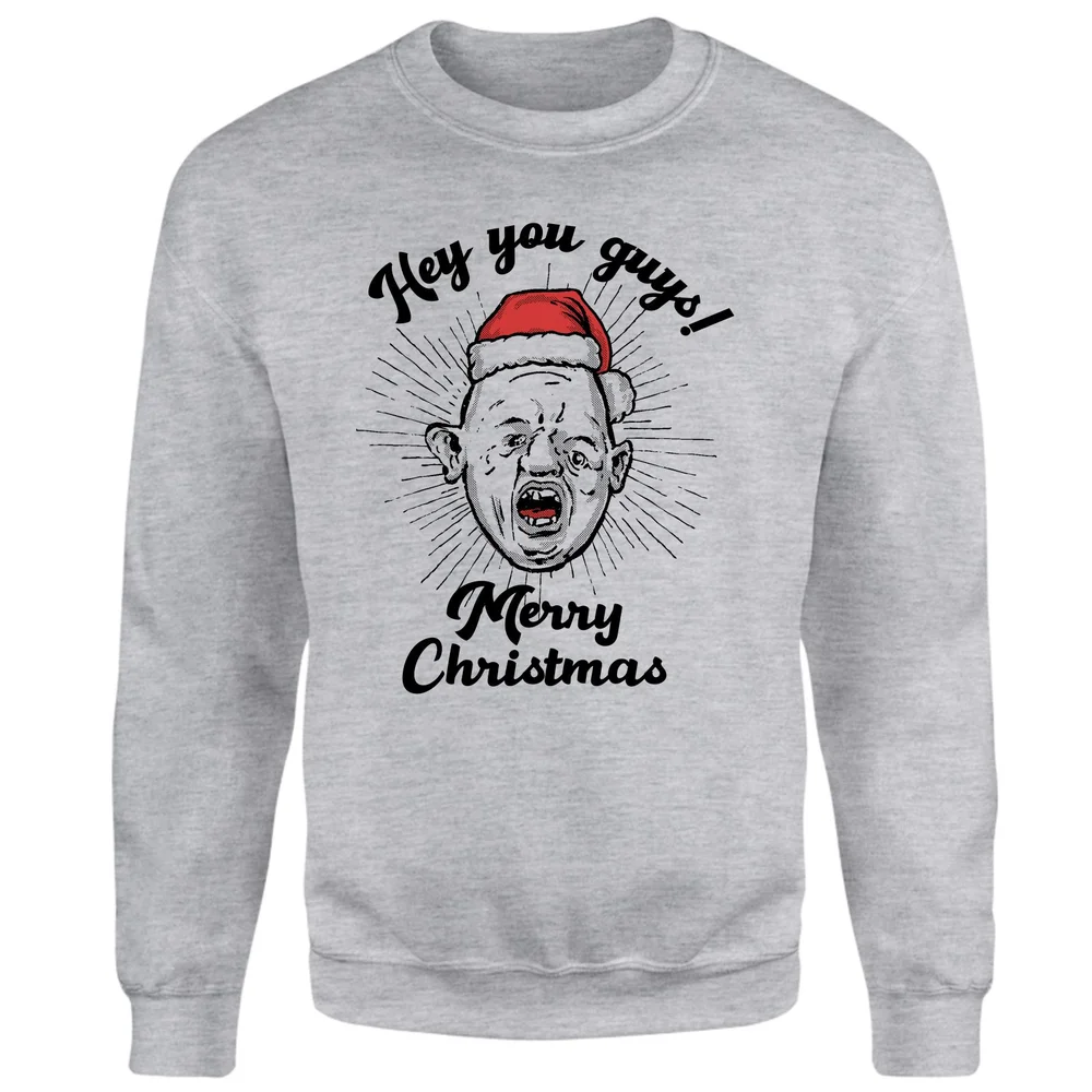 The Goonies HO! HO! HO! You Guys! Christmas Jumper - Grey - XS Image 1