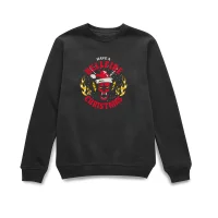 Stranger Things Have A Hellfire Christmas Christmas Jumper - Black - undefined undefined