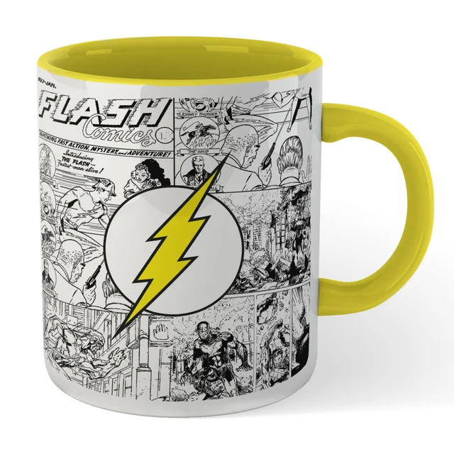 The Flash Comic Mug - Yellow
