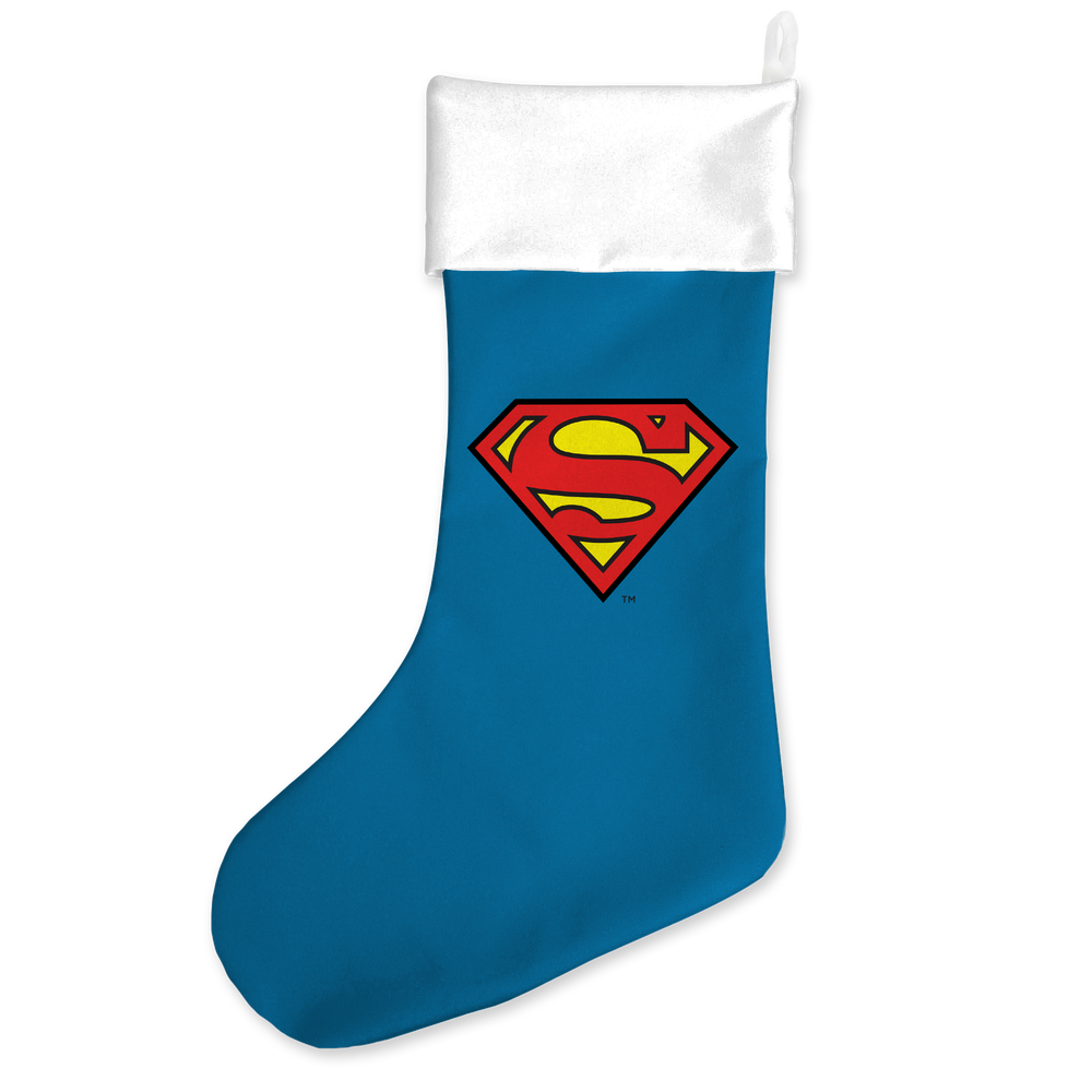 Superman Logo Christmas Stocking Image 1