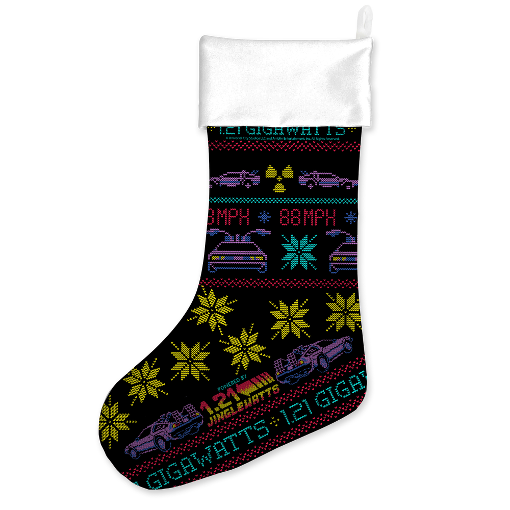 Back to The Future 1.21 Gigawatts Stocking Christmas Stocking Image 1