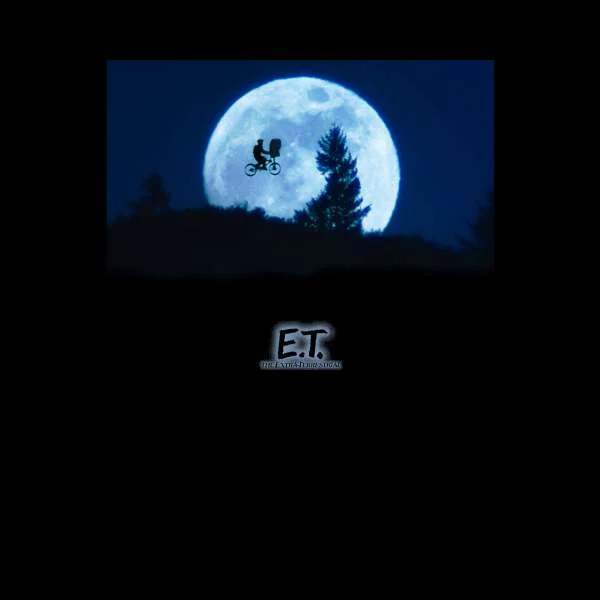 E.T. the Extra-Terrestrial Moon Cycle Hoodie - Black