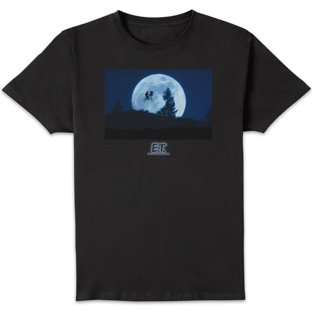 E.T. the Extra-Terrestrial Moon Cycle Unisex T-Shirt - Black