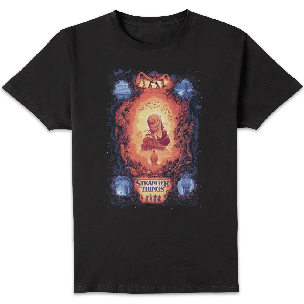 Stranger Things x Alex Hovey Vecna Illustration Men's T-Shirt - Black - S Image 1