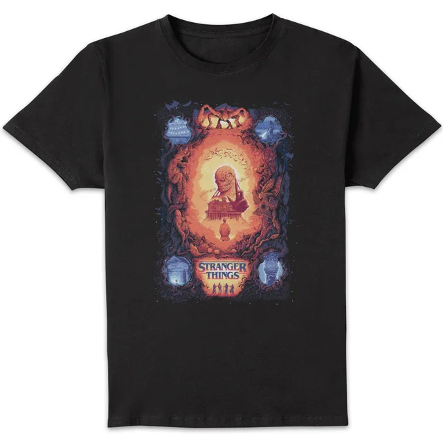 Stranger Things x Alex Hovey Vecna Illustration Men's T-Shirt - Black