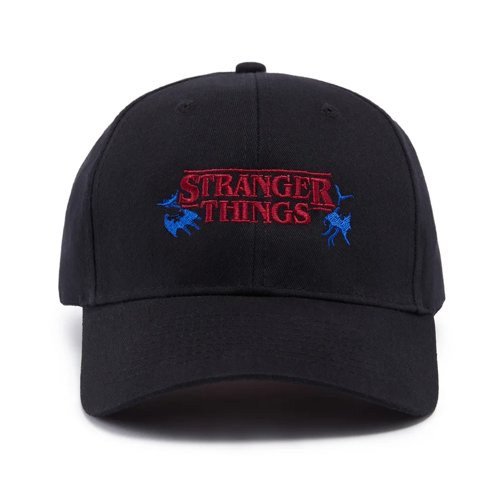 Stranger Things x Alex Hovey Embroidered Cap - Black Image 1