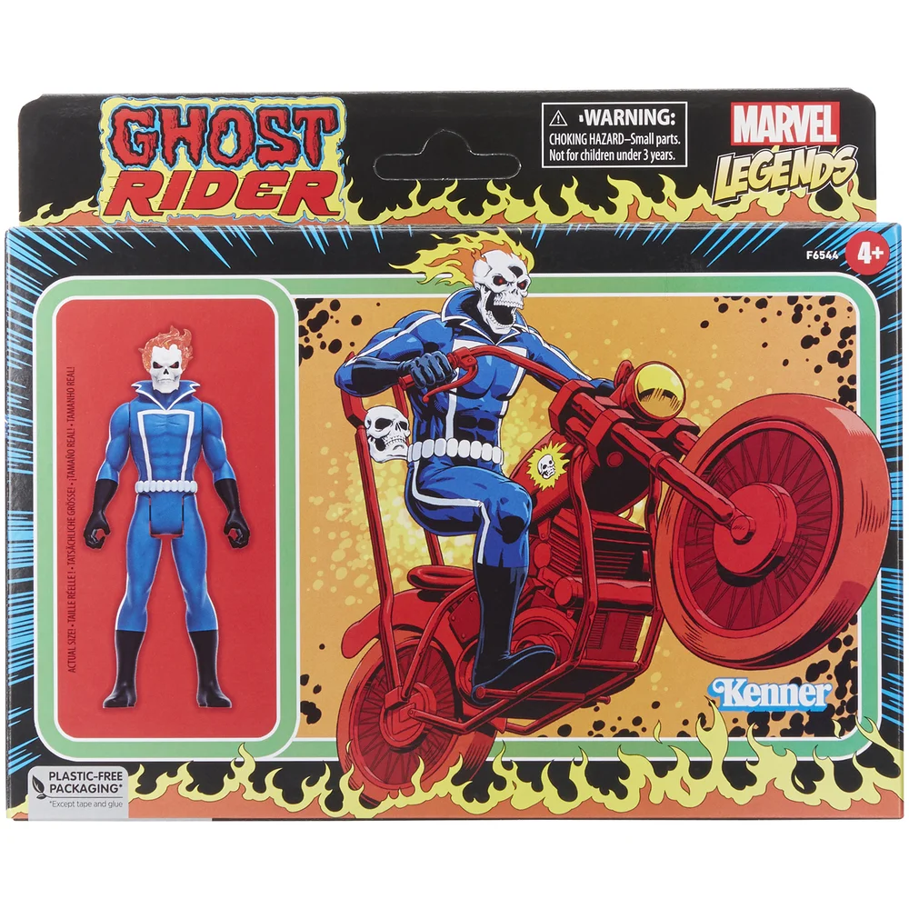 Hasbro Marvel Legends Retro 375 Collection Ghost Rider Action Figure Image 1