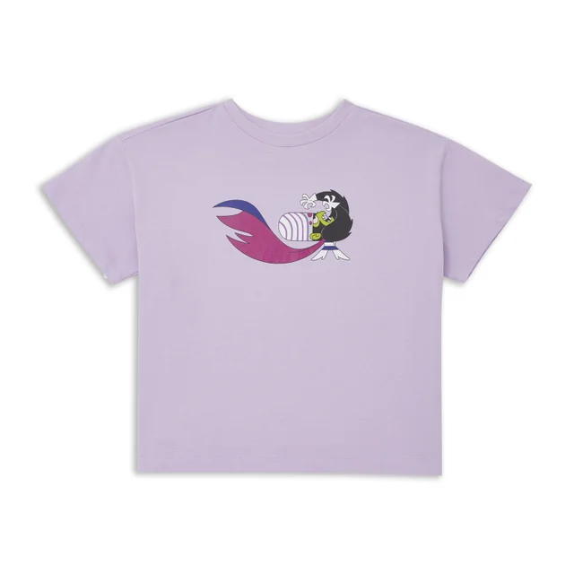 Powerpuff Girls Mojo Jojo Women's Cropped T-Shirt - Lilac