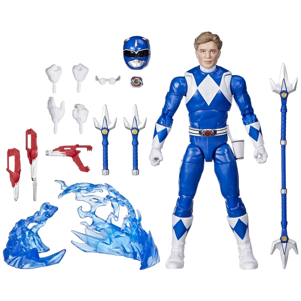 Hasbro Power Rangers Lightning Collection Remastered Mighty Morphin Blue Ranger Action Figure Image 1