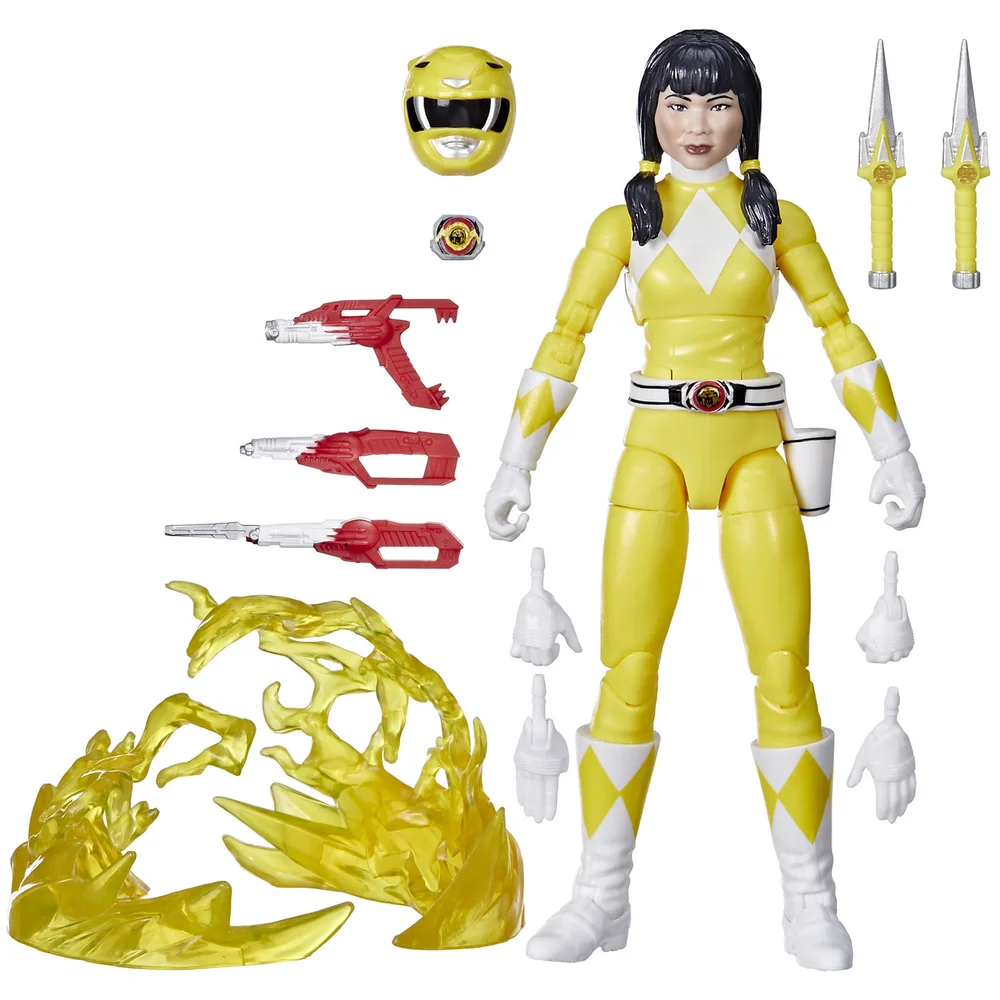 Hasbro Power Rangers Lightning Collection Remastered Mighty Morphin Yellow Ranger Action Figure Image 1