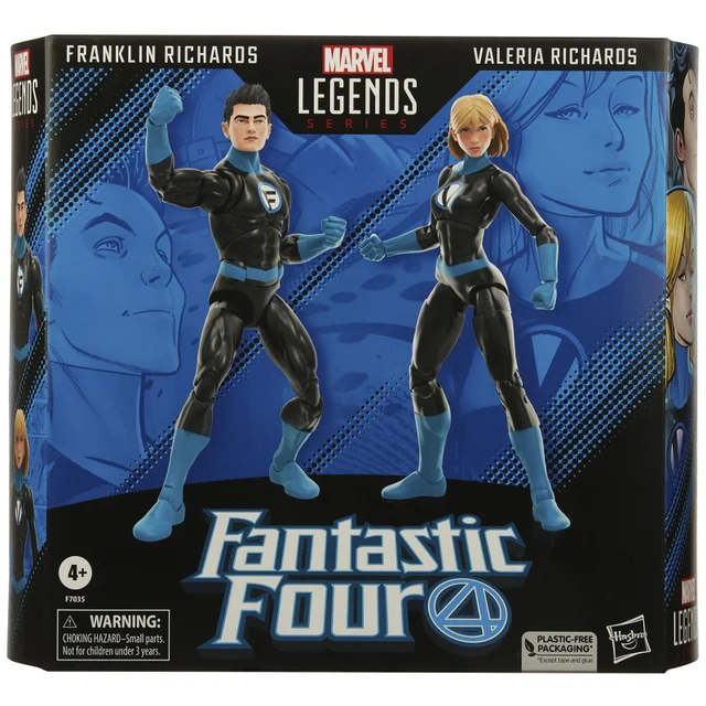 Hasbro Marvel Legends Series Fantastic Four Franklin Richards and Valeria Richards Action Figures