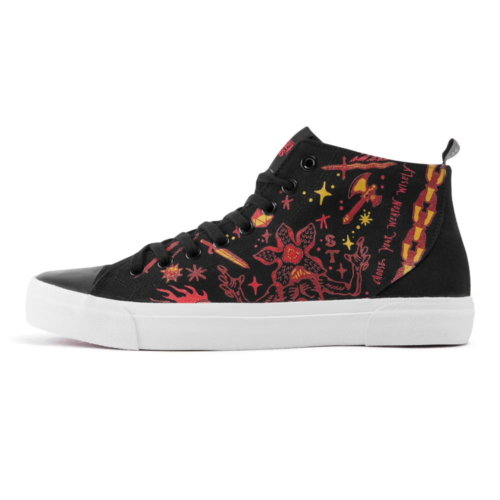 Akedo x Stranger Things Hellfire Club High Top - Black - UK 3 / EU 35.5 / US Men's 3.5 / Women's 5 Image 1
