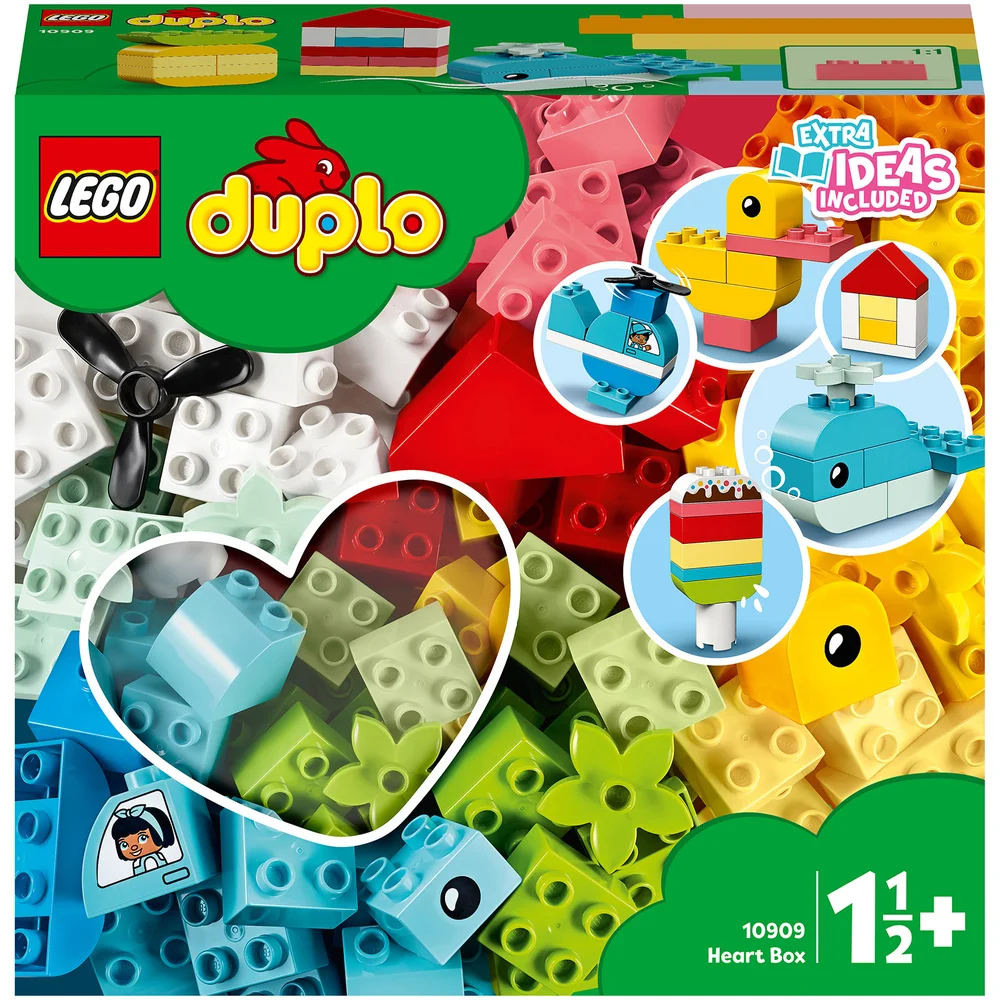 LEGO DUPLO Classic: Heart Box First Bricks Building Set (10909) Image 1