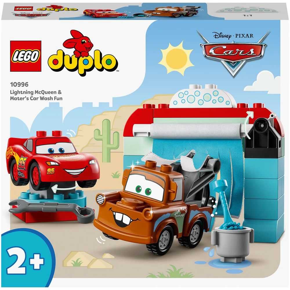 LEGO DUPLO Disney: Cars Lightning McQueen's and Mater's Car Wash Fun Building Set (10996) Image 1