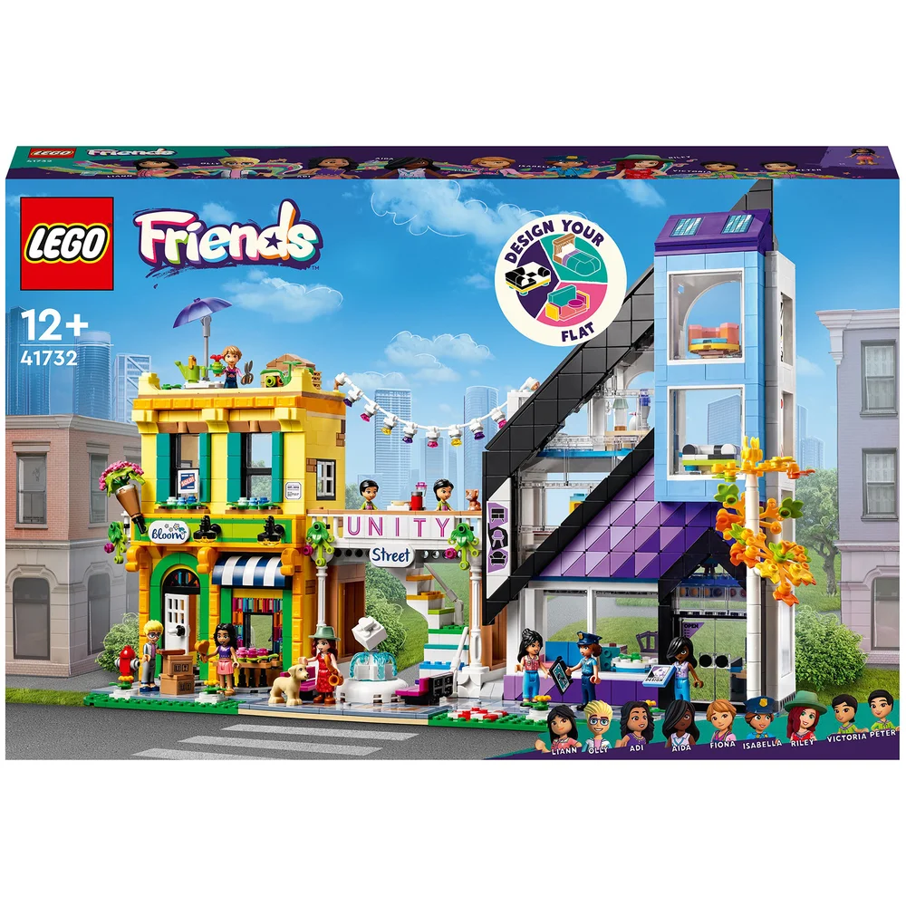 LEGO Friends: Downtown Flower and Design Stores Building Set (41732) Image 1