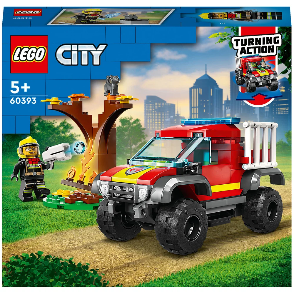 LEGO City Fire: 4x4 Fire Truck Rescue Set (60393) Image 1