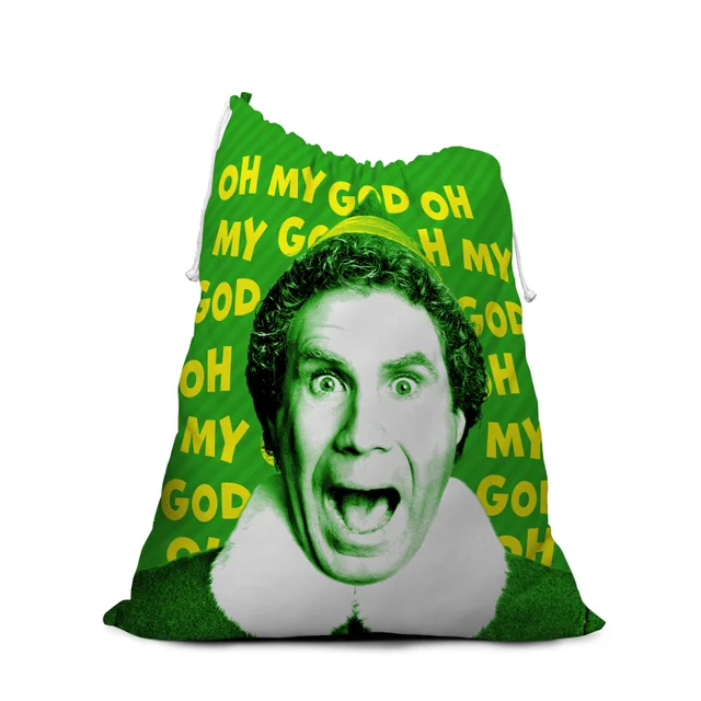 Elf Oh My God! Santa's Coming! Christmas Santa Sack