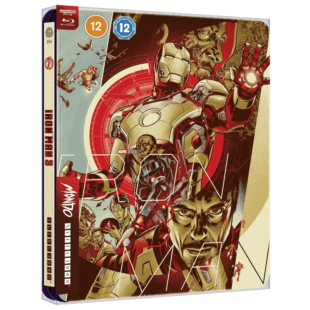 Marvel Studios Iron Man 3 – Mondo #56 Zavvi Exclusive 4K Ultra HD Steelbook (includes Blu-ray) Image 1