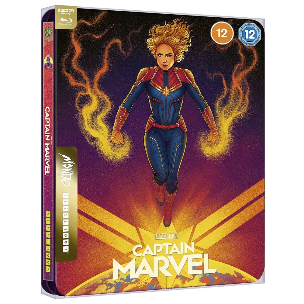 Marvel Studios Captain Marvel – Mondo #59 Zavvi Exclusive 4K Ultra HD Steelbook (includes Blu-ray) Image 1