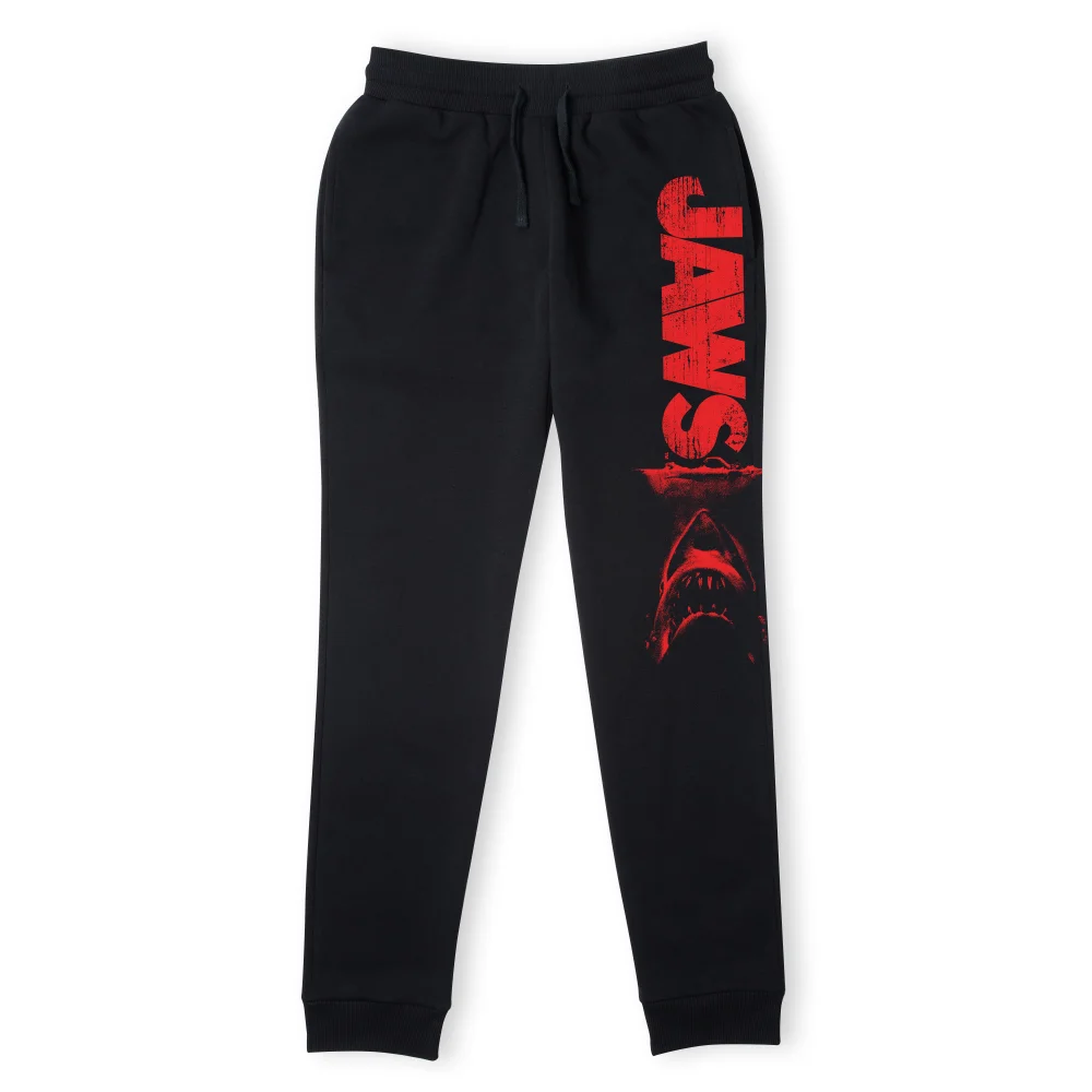 Jaws Classic Poster Joggers - Black - S Image 1