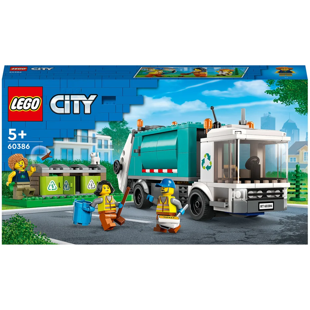 LEGO City: Recycling Truck Bin Lorry Toy, Vehicle Set (60386) Image 1