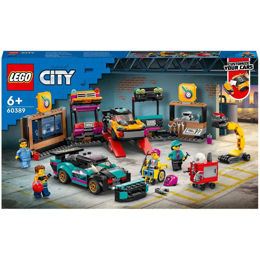 LEGO City: Custom Car Garage Toy, Kids' Workshop Set (60389) Image 1