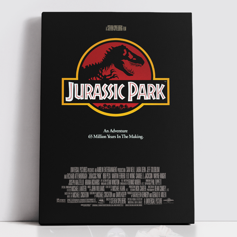 Decorsome x Jurassic Classic Poster Rectangular Canvas - 12x18 inch Image 1