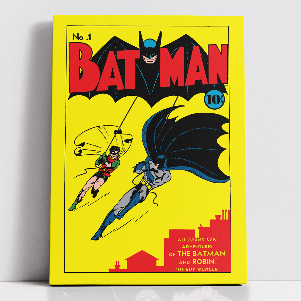 Decorsome x Batman Issue No. 1 Rectangular Canvas - 12x18 inch Image 1