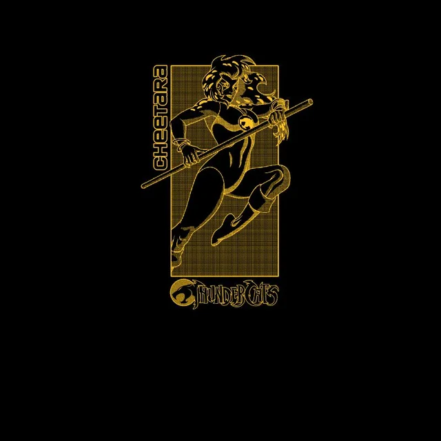 Thundercats Cheetara Yellow Unisex T-Shirt - Black