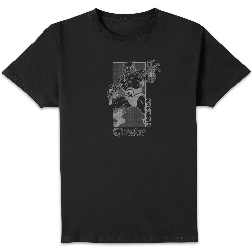 Thundercats Panthro Grey Unisex T-Shirt - Black - S Image 1