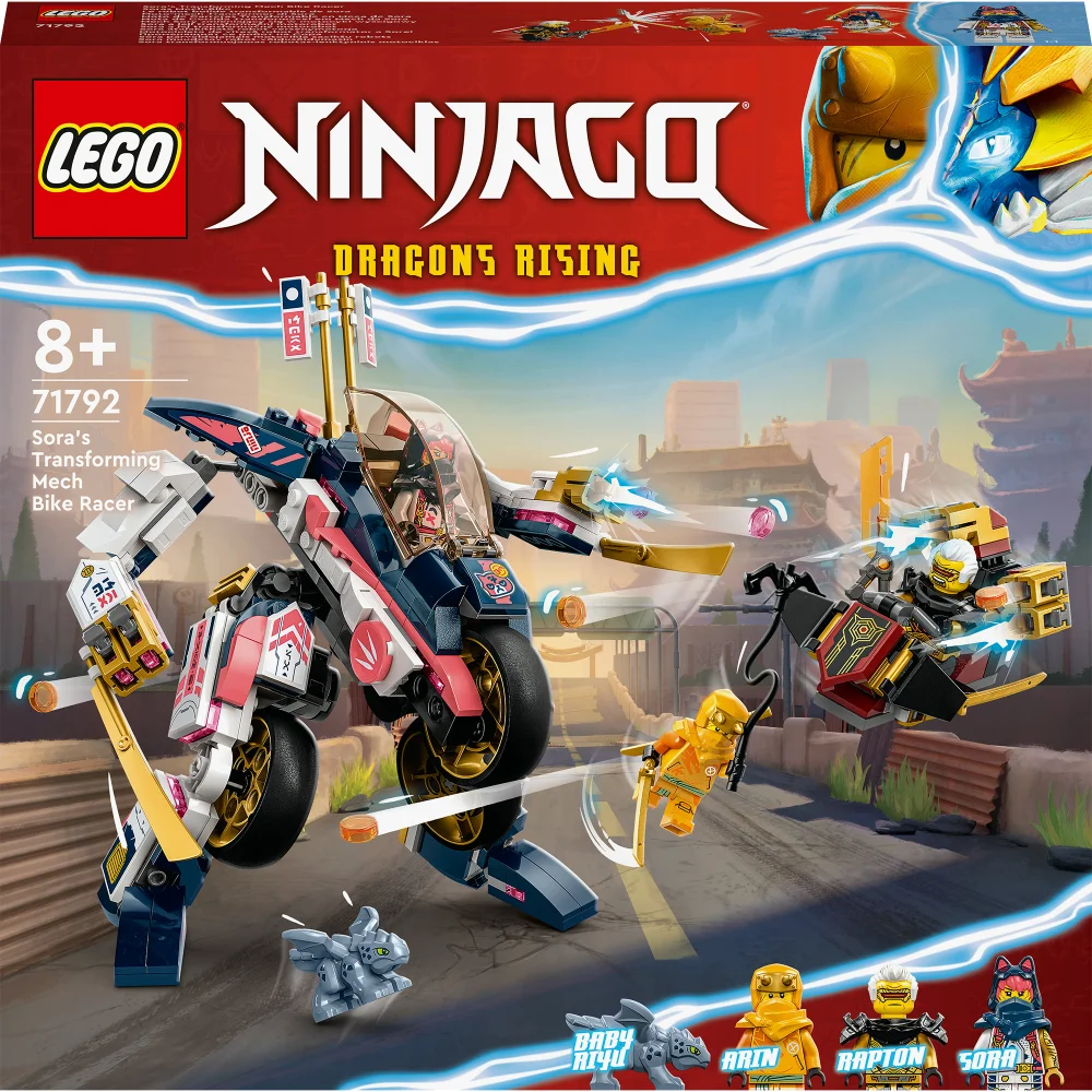 LEGO NINJAGO: Sora's Transforming Mech Bike Racer Set (71792) Image 1