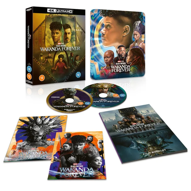 Black Panther: Wakanda Forever Zavvi Exclusive Collector’s Edition 4K Ultra HD Steelbook (includes Blu-ray)